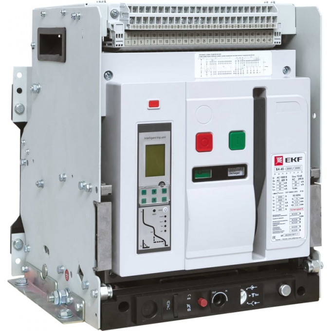 Автоматический выключатель EKF ВА-45 2000/2000А 3P 85кА стационарный v2 mccb45-2000-2000-v2
