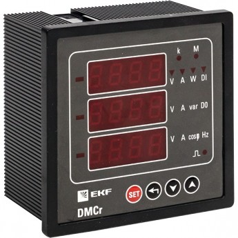 Цифровой измерительный прибор комбинированный EKF PROXIMA DMC-r с интерфейсом RS-485 на панель 96x96 (квадратный вырез) Цифровой измерительный прибор комбинированный EKF PROXIMA DMC-r с интерфейсом RS-485 на панель 96x96 (квадратный вырез)