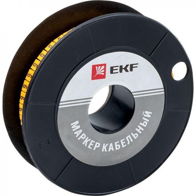 Маркер кабельный EKF 1.5кв.мм "6" (к-1000ед) (ЕС-0) plc-KM-1.5-6