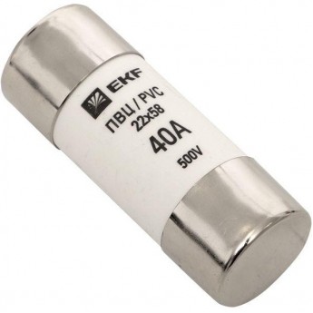 Плавкая цилиндрическая вставка EKF ПВЦ 22х58 40А 10 шт PROxima