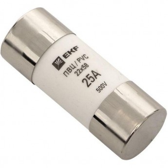 Плавкая вставка EKF, цилиндрическая, ПВЦ, 25А, PROxima