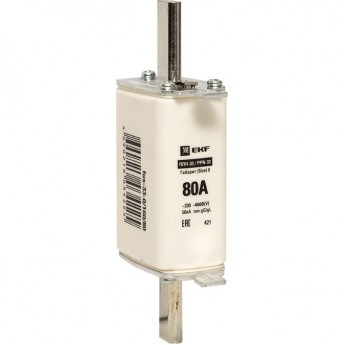 Плавкая вставка EKF PROxima ППН-33 160/ 80А габарит 0