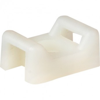 Площадка под хомуты EKF PROXIMA 22x16 с монтажным отверстием М4 белая (100шт.)