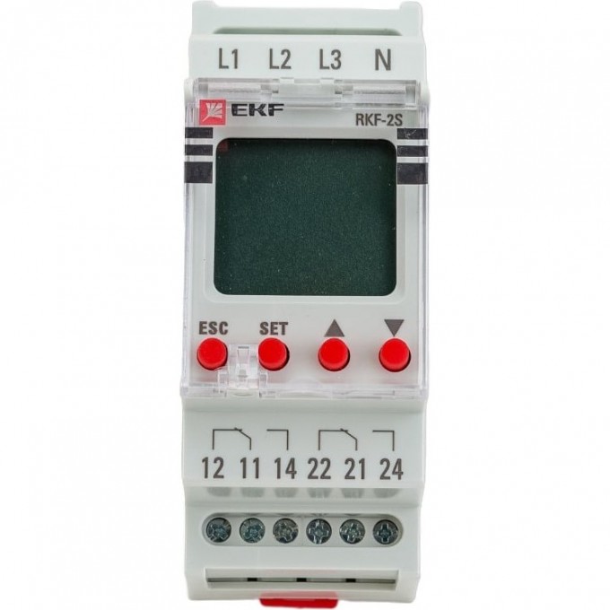 Реле контроля фаз EKF PROXIMA с LCD дисплеем (с нейтралью) rkf-2s