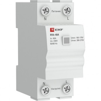 Реле напряжения (сквозное подключение) EKF RVb-63A Basic