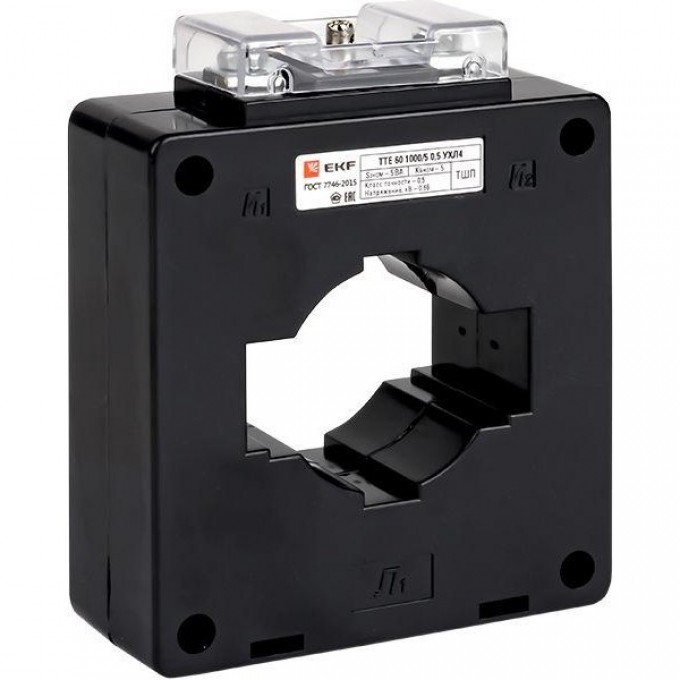 Трансформатор тока EKF ТТЕ 60 1000/5А кл. точн. 0.5S 5В.А tc-60-1000-0.5Stte-60-1000-0.5S