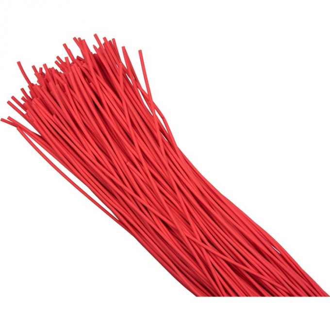 Трубка термоусаживаемая EKF ТУТ нг 8/4 красная в отрезках по 1м PROxima TUT-8-R-1M