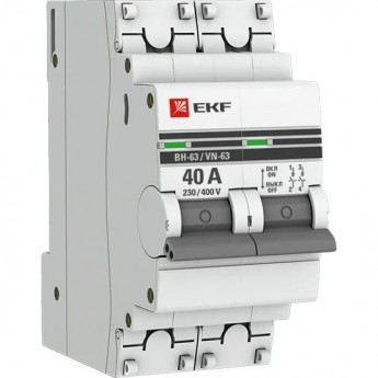 Выключатель нагрузки EKF PROXIMA ВН-63 2P 40А